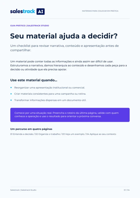 Capa do guia Seu material ajuda a decidir?