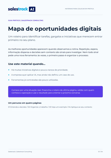 Capa do guia Mapa de oportunidades digitais