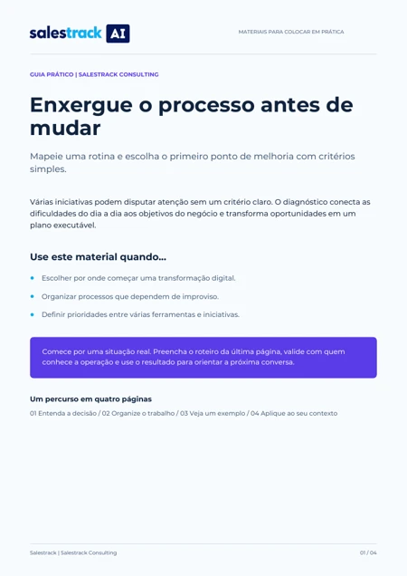 Capa do guia Enxergue o processo antes de mudar